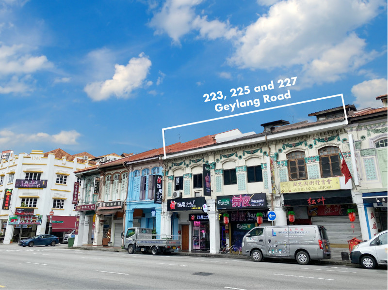 Some shophouses at Geylang were up for sale in this year