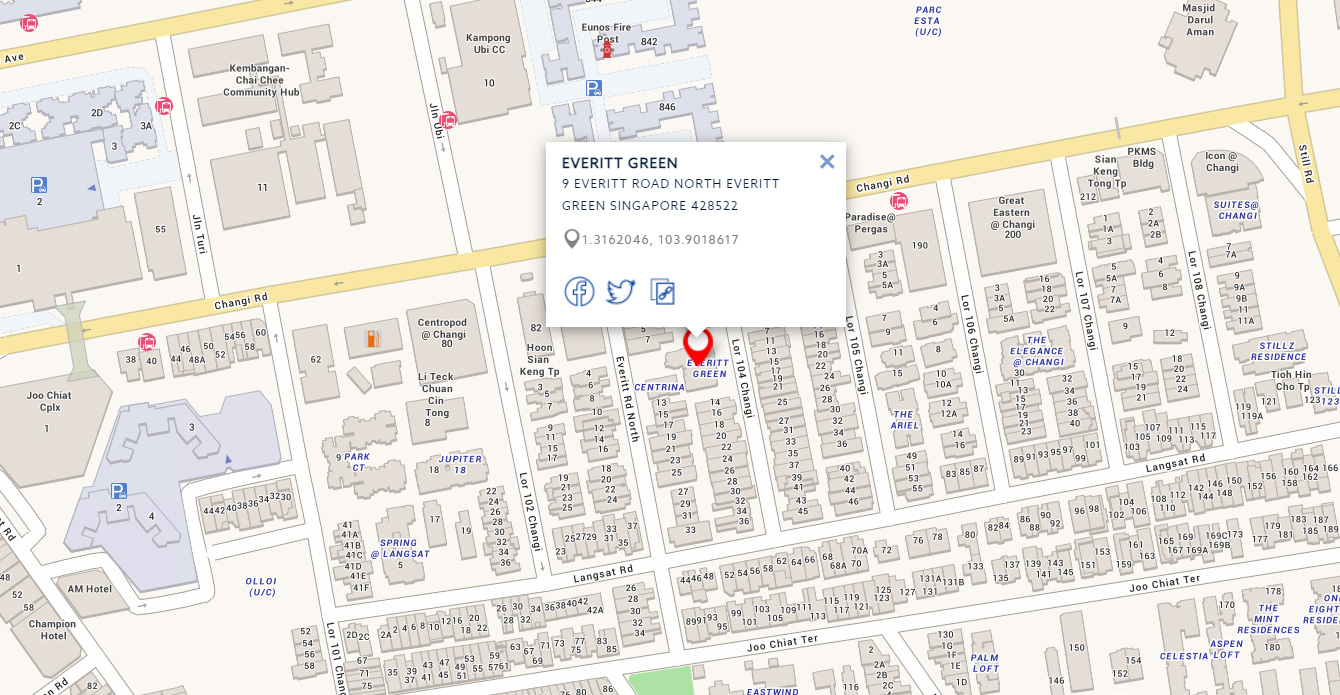 Recommend a unique Geylang condo Singapore - Everitt Green close to Eunos MRT & Paya Lebar MRT Station