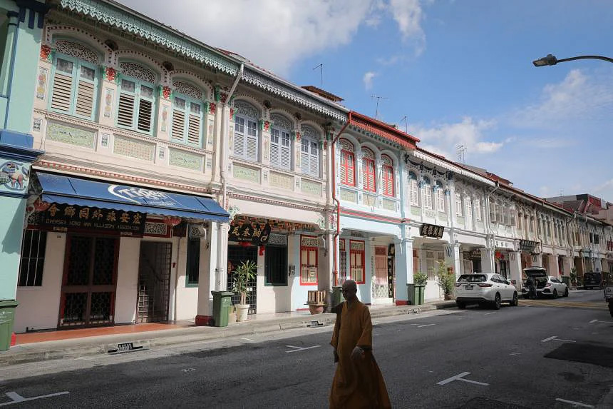 Row of Geylang Road shophouses close to Noma - Geylang Condominium that starting from price with S$50m