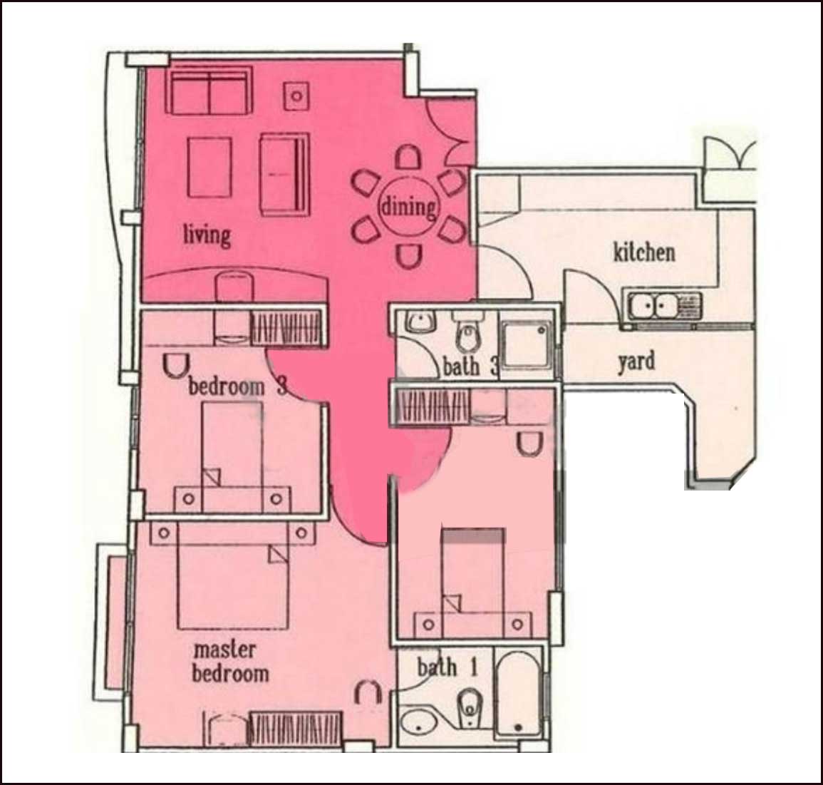 Bougainvilla Apartments Floor Plans 3bed