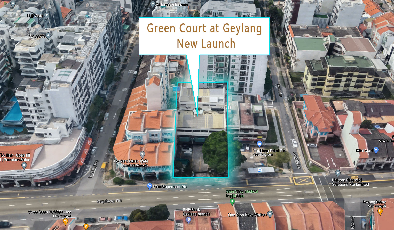Green Courts Location Map