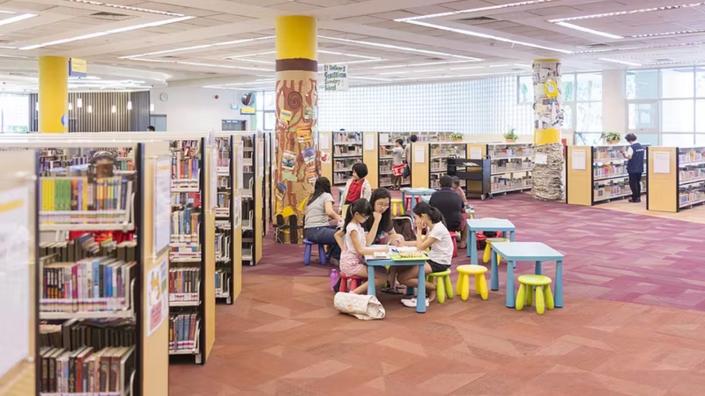 Geylang East Public Library close to the Aljunied MRT