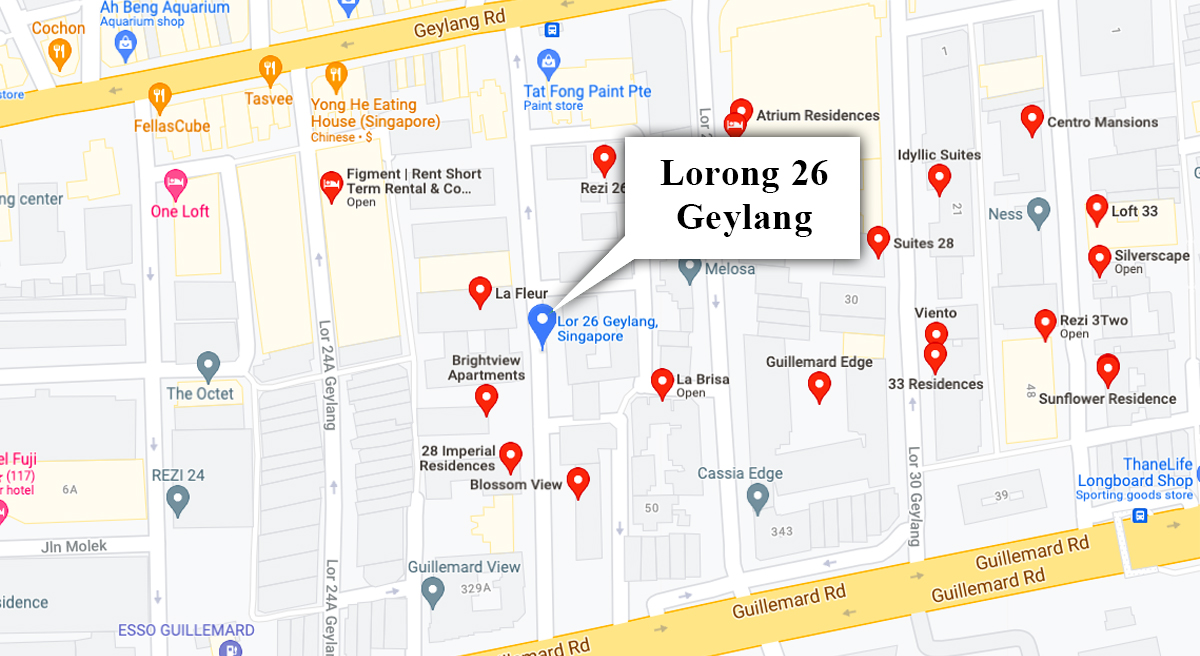 Suggestions for you about Geylang Condo at Lorong 26 Geylang